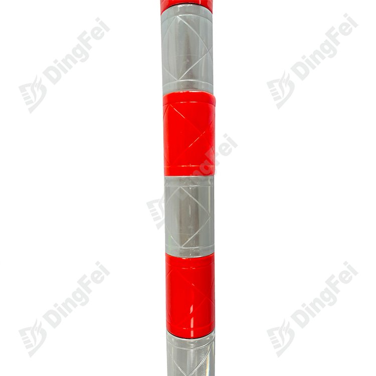 360 Degree Visibility Red White Eyelet PVC Mining Reflective Tube - 